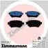 Фото Колодки гальмівні (задні) Mazda 6 2.0/2.5 12- (Trw) (з датчиком) ZIMMERMANN (223491551) зображення 1