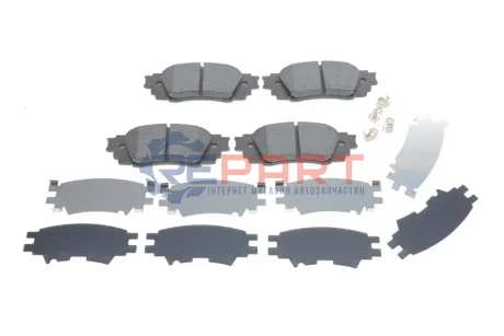 Колодки гальмівні (задні) Toyota C-HR 16--/Rav4 18-/Lexus RX 15- (Akebono) ZIMMERMANN 224341452 Купити в Україні