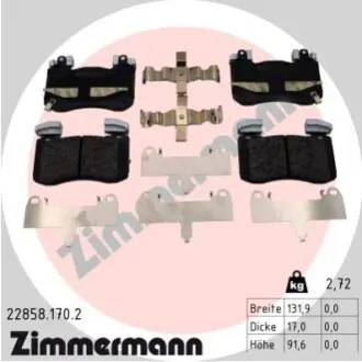 Гальмівні колодки ZIMMERMANN 228581702