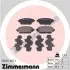 Колодки гальмівні (передні) Honda Accord/Nissan Primera P12 02 ZIMMERMANN (230941651) зображення 1
