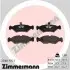 Тормозные колодки, дисковый тормоз.) ZIMMERMANN (231011751) изображение 1