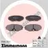 Фото Колодки гальмівні (передні) Nissan Maxima 2.0-3.0 V6 24V 00-03 ZIMMERMANN (231841501) зображення 1