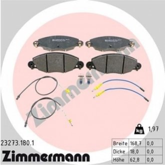 Тормозные колодки, дисковый тормоз.) ZIMMERMANN 232731801 (фото 1)