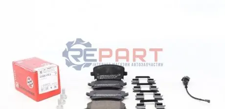 Колодки гальмівні (задні) VW T5 (Lucas) (з датчиком) (з аксесуарами) ZIMMERMANN 233261752 Купити в Україні