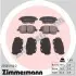 Фото Колодки гальмівні (передні) Skoda Roomster 06-15 (Lucas-Girling) (з датчиком) ZIMMERMANN (235811902) зображення 1