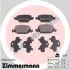Тормозные колодки, дисковый тормоз.) ZIMMERMANN (236611401) изображение 1