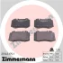 Колодки гальмівні (передні) MB C-class (W203/S202/S203)/CLK 1.8-5.5 99-10 (Brembo) ZIMMERMANN (237451751) зображення 5