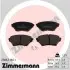 Гальмівні колодки, дискове гальмо (набір) ZIMMERMANN (238631601) зображення 1