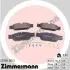 Комплект тормозных накладок, дисковое тормоз ZIMMERMANN (239081802) изображение 1