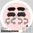 Фото Колодки гальмівні (задні) VW Golf/Passat 05-13/Skoda Superb 08- (Lucas-Girling) (з аксесуарами) ZIMMERMANN (239141703) зображення 1