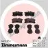 Фото Колодки гальмівні (задні) Toyota Avensis/Corolla 97-03 ZIMMERMANN (240131551) зображення 1
