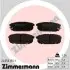Тормозные колодки, дисковый тормоз.) ZIMMERMANN (240581551) изображение 1