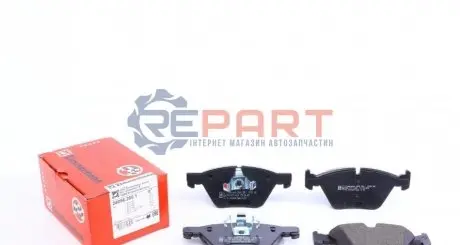 Колодки гальмівні (передні) BMW 1 (E81/E87)/ 3 (E90-93) 03- (Ate-Teves) ZIMMERMANN 240962001