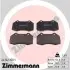 Колодки гальмівні (передні) Renault Megane III купе 2.0 R.S. 08 ZIMMERMANN (241621501) зображення 1