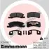 Колодки гальмівні (передні) Mitsubishi Mirage 12- (з датчиком) ZIMMERMANN (242291551) зображення 1