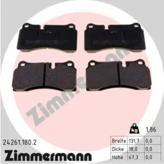 Гальмівні колодки ZIMMERMANN 242611802