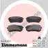 Тормозные колодки, дисковый тормоз.) ZIMMERMANN (242761501) изображение 1