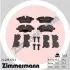 Тормозные колодки, дисковый тормоз.) ZIMMERMANN (242891701) изображение 1