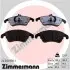 Комплект тормозных накладок, дисковое тормоз rd:z ZIMMERMANN (243109901) изображение 1
