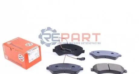 Колодки гальмівні (передні) Citroen Jumper/Fiat Ducato/Peugeot Boxer 2.0-3.0HDi 06- R16(з датчиком) ZIMMERMANN 244661901 Купити в Україні