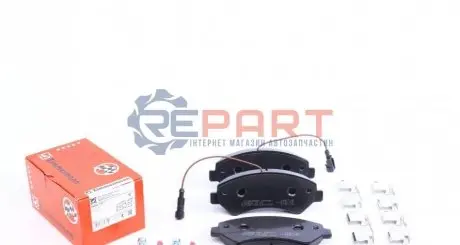 Колодки тормозные (передние) Citroen Jumper/Fiat Ducato/Peugeot Boxer 06-R16(с датч) (с аксусуар).) ZIMMERMANN 24466.190.3