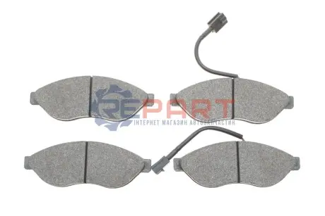 Колодки гальмівні (передні) Citroen Jumper/Fiat Ducato/Peugeot Boxer 06- (Brembo) (з датчиком) ZIMMERMANN 244681901 Купити в Україні