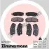 Тормозные колодки, дисковый тормоз.) ZIMMERMANN (245101701) изображение 1