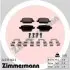 Колодки гальмівні (задні) Ford Kuga 08-12/Mondeo IV 07-15 (TRW) ZIMMERMANN (245371602) зображення 1