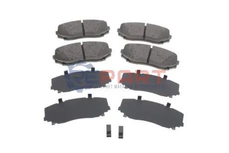 Колодки гальмівні (передні) Mazda CX-7/CX-9 06-/Mitsubishi Eclipse 17- (Advics) (з датчиком) ZIMMERMANN 245441751 Купити в Україні