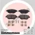 Тормозные колодки дисковые с аксессуарами передние ZIMMERMANN (245491902) изображение 1