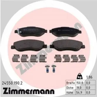 Гальмівні колодки ZIMMERMANN 245501902