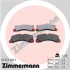 Колодки гальмівні (передні) Porsche Cayenne 07-/VW Touareg 02- (Brembo) ZIMMERMANN (245531601) зображення 2