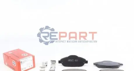 Колодки гальмівні (передні) Peugeot 308/3008 07-16 (Bendix-Bosch) (з аксесуарами) ZIMMERMANN 246601802 Купити в Україні