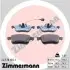Тормозные колодки, дисковый тормоз.) ZIMMERMANN (247781651) изображение 1
