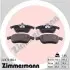 Колодки гальмівні (передні) Renault Laguna III 07-/Scenic III 08 ZIMMERMANN (248701801) зображення 1