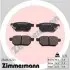 Колодки гальмівні (задні) Toyota Auris/IQ/Urban Cruiser 07 ZIMMERMANN (250161431) зображення 1