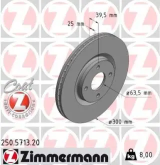 Автозапчасть ZIMMERMANN 250571320 Купить в Украине