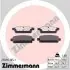 Гальмівні колодки, дискове гальмо (набір) ZIMMERMANN (250961651) зображення 1