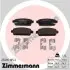 Колодки гальмівні (задні) Opel Astra J 09 - R16 ZIMMERMANN (250961652) зображення 1