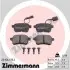 Гальмівні колодки, дискове гальмо (набір) ZIMMERMANN (251561751) зображення 1