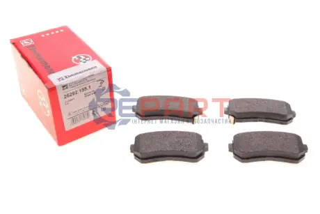 Колодки гальмівні (задні) Hyundai Tucson/ix35/Kia Cerato/Sportage 10- (Mando) (з датчиком) ZIMMERMANN 252921551 Купити в Україні