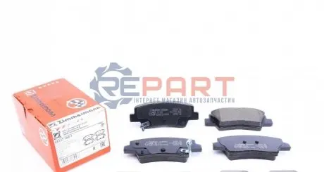 Колодки гальмівні (задні) Kia Ceed/Rio III/Hyundai Accent/Tucson/i20/i30/i40 10- (Akebono) ZIMMERMANN 253371601 Купити в Україні