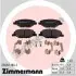 Фото Колодки гальмівні (передні) Skoda Fabia/Rapid 06- (TRW) (з аксесуарами) ZIMMERMANN (256821802) зображення 1