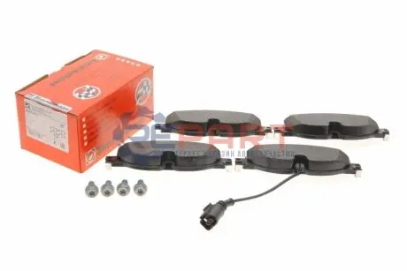 Фото Колодки гальмівні (передні) VW Golf VII/VIII/Passat/Seat Leon 12- (TRW) (з датчиком) ZIMMERMANN (256832002) зображення 1