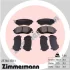 Колодки гальмівні (передні) Toyota GT 86/Subaru Forester/Impreza/Legace V/Outback/XV 12- (Sumitomo) ZIMMERMANN (257601701) зображення 5