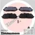 Колодки тормозные, дисковые ZIMMERMANN (258619702) изображение 1