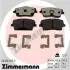 Фото Колодки тормозные дисковые, к-кт ZIMMERMANN (261261852) изображение 1
