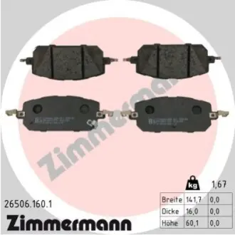 Автозапчасть ZIMMERMANN 265061601