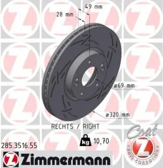 Автозапчасть ZIMMERMANN 285351655