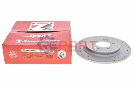 Диск тормозной (задний) Hyundai Tucson II 15-/Kia Sportage 16- (302x10) ZIMMERMANN 285.3533.52 Купить в Украине